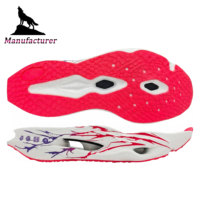 Suela para Calzado Deportivo Wolf Brand de E-TPU de Alto Rebote, Ligera y Duradera, con Entresuela de TPU para Zapatillas de Competición