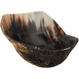 CUENCO DE CUERNO DE BUFALO NATURAL DE CALIDAD ÚNICA Disponible en todos los tamaños Cuerno indio Artesanía Cuenco de cuerno decorativo para el hogar y - Product Image 2