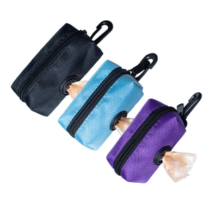 Distributeur portable simple en plastique biodégradable pour sacs à déjections canines et félines avec clip de laisse – Support extérieur pour déchets d'animaux - Product Image 1