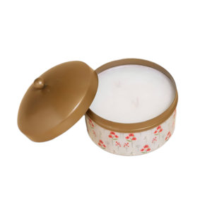 Handmade Customized Printed Metal Jar Candle With Lid in Low Price From India - Product Image 1