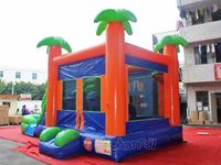 Parcours aquatique double avec château gonflable, parc d'attractions, parcours de roues, château gonflable de fête foraine, location promotionnelle pour événements, équipement d'escalade commercial