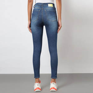 Precio bajo, cantidad a granel, ropa de calle, pantalones vaqueros desgastados para mujer, producto de tendencia industrial, pantalones vaqueros de talla grande de secado rápido para mujer - Product Image 4