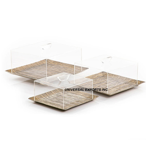 Bandeja de Metal para Chocolate Negro, Bandeja de Chocolate Hecha a Mano de Buena Calidad, Forma Cuadrada, Nueva Bandeja de Chocolate Decorativa de Lujo - Product Image 5