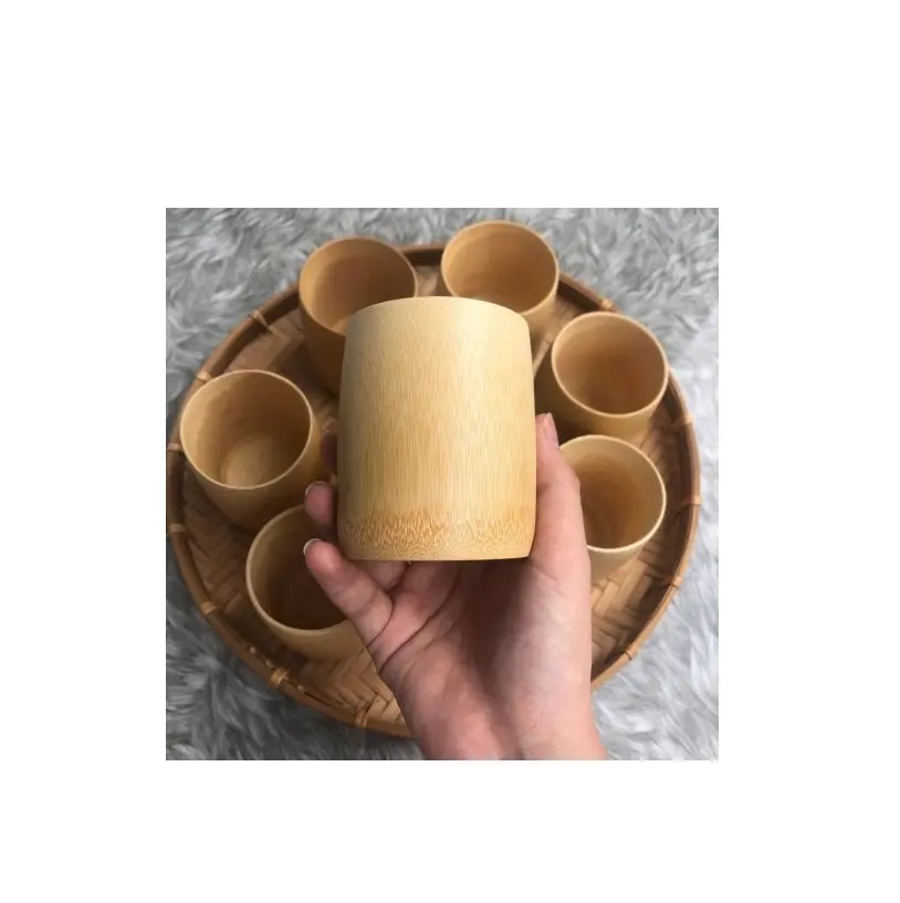 Verre à vin en bois tasse à vin en bois massif bar tasse en bois gobelet rétro pour taille personnalisée prix pas cher