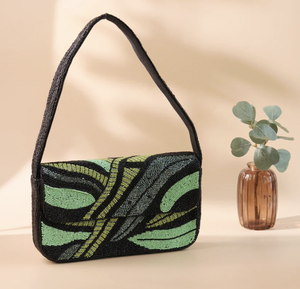 Bolsos de Hombro de Verano Modernos y Profesionales de Lujo Hechos a Mano con Cuentas, Estilo Staud, Ligeros, Ecológicos, con Forro de Algodón, India - Product Image 3