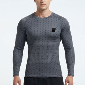 Breathable Compression Shirts Men Lightweight <b>Long</b> <b>Sleeve</b> Running Fitness <b>Training</b> Workout Gym Athletic Sportswear <b>Top</b> - Product Image 2