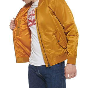 Vestes pour hommes, veste pour hommes, blouson aviateur en satin vintage personnalisé, vêtements de sport d'hiver décontractés avec fermeture à glissière, streetwear - Product Image 3