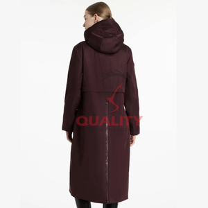 เสื้อโค้ทยาวสำหรับผู้หญิงเสื้อ2025ขี่ม้าเสื้อแจ็คเก็ตนักขี่ม้าพรีเมี่ยมกันน้ำมีสไตล์ - Product Image 2