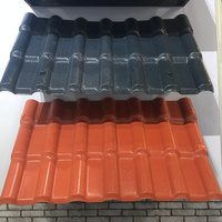 Tuile espagnole en résine synthétique rouge brique UPVC ASA