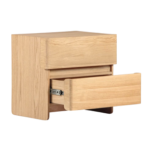 Minimalist 2-Drawer Nightstand Modern <b>Bedside</b> Table for Bedroom <b>Storage</b> Cabinet Elegant Side Table for Home Furniture - Product Image 3