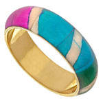 Brazalete de Moda Multicolor Hecho a Mano con Toque Antiguo, Brazalete Natural - Product Image 2