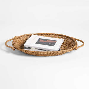 ถาดหวายสานสีน้ำตาลขนาด24 "ถาดเน้นสไตล์ - Product Image 4