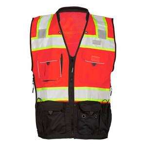 Hombres Construcción Hi Vis Seguridad Cinta reflectante Ropa de trabajo para seguridad Chaleco con cremallera Chaquetas - Product Image 5