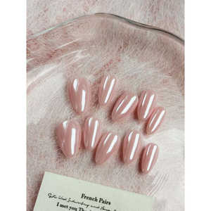 Faux ongles en soie rose élégants et durables - Product Image 3