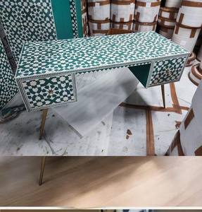 Mueble Moderno Personalizado con Incrustaciones de Hueso Pulido, Diseño Floral, Muebles de Alta Calidad para Sala de Estar, Dormitorio y Comedor - Product Image 4