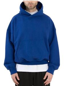 เสื้อฮู้ดดี้ทรงบ็อกซี่ผ้าฝ้ายผู้ชายขายดี รุ่นโอเวอร์ไซส์ ครอปพิมพ์ลายฟองอากาศ สกรีนลายในปากีสถาน - Product Image 2