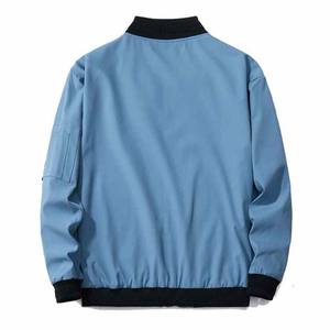 Nouveaux hommes lettre brodé Baseball manteaux haute qualité hommes Varsity veste décontracté col montant solide Bomber hommes vestes - Product Image 2