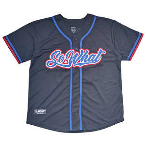 Jersey de béisbol con botones personalizados unisex, uniforme de poliéster transpirable, estampado bordado, estampado de transferencia de calor, softbol de talla grande - Product Image 4