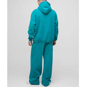 Ensemble survêtement streetwear personnalisé pour homme, deux pièces, pantalon de jogging évasé, ensemble survêtement ample - Product Image 4