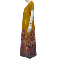 Vestido MIDI Jumbo con cuello en V para mujer Chrysanta de alta calidad, estilo Kimono, ropa de dormir de talla grande