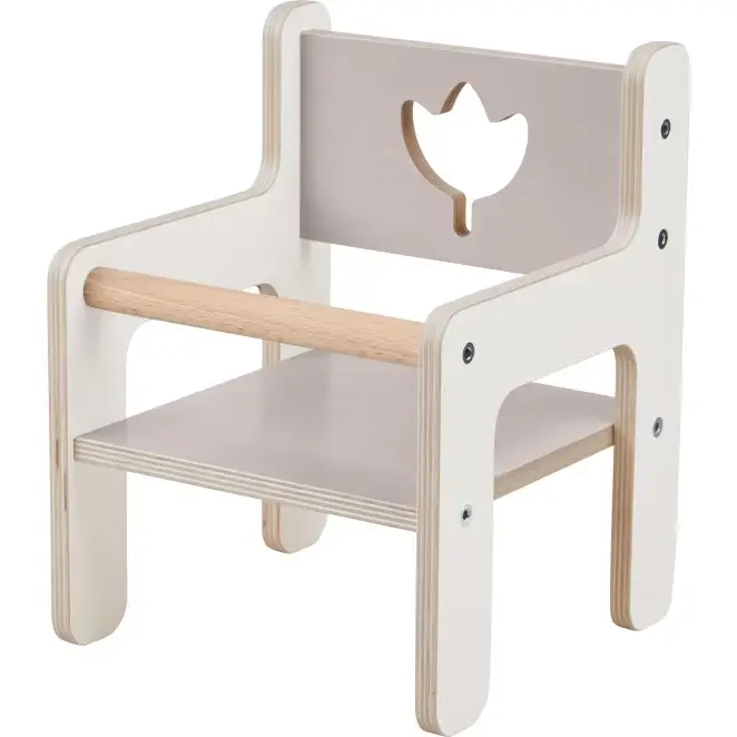 High Quality Doll cadeira bonecos móveis feitos de madeira compensada e faia