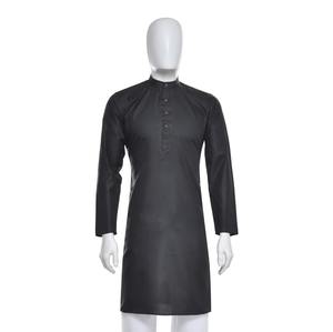 Kurta pyjama noir classique très demandé pour les fonctions de mariage, les événements religieux et une utilisation décontractée, disponible pour l'exportation - Product Image 1