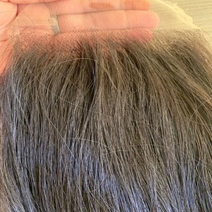 Extensions de cheveux humains bruts à fermeture lacet naturelle non traitée à cuticule alignée - Product Image 1