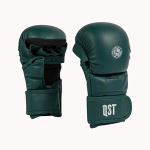 Venta al por mayor 2025 Skintex cuero MMA boxeo Sparring guantes que absorbe la humedad gancho bucle cierre para soporte de muñeca personalizado - Product Image 1