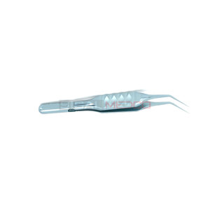 Pinzas de Capsulorrexis Manuales de Acero Inoxidable Alemán, Ejes Rectos, Puntas de 13 mm, Ángulo, Longitud, Afiladas, Dentadas, Precisas, Oftálmicas - Product Image 4