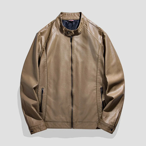 Men Leather <b>Jacket</b> Plus Size Casual Wear Genuine Fashion Leather <b>Jacket</b> Made In Pakistan - Product Image 3