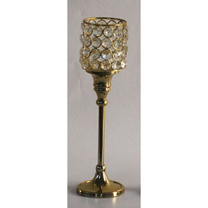 Portavelas Votivo Redondo de Metal y Cristal de Primera Calidad, Diseño Elegante Hecho a Mano, Perfecto para Decoración de Mesa y Estilo de Hogar de Lujo - Product Image 5