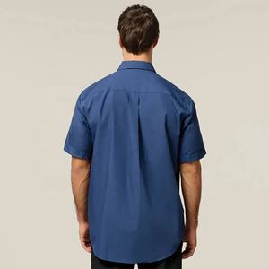 Industrial Worker Uniform Custom Label Button Cotton Blend FR Oil Resistant High Visibility CE Certified <b>Shirts</b> Low MOQ - Product Image 2