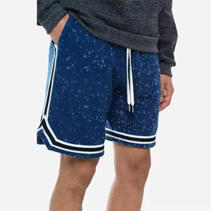 Nouveauté Short de jogging unisexe en maille pour basket-ball Broderie avec logo personnalisé Haut uni décontracté à sublimation en polyester Fabrication - Product Image 4
