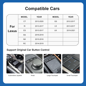 Autoabc Carplay Wireless per LEXUS CT200h ES GS IS205 LC LS LX NX RX, Interfaccia Android Auto Wireless, Lettore Multimediale per Auto con <span class=keywords><strong>Youtube</strong></span> - Product Image 3