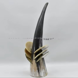 Natural Buffalo Horn <b>Table</b> <b>Coasters</b> Handmade Rustic Drink Accessories High Quality - Product Image 1