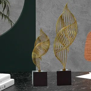 New Luxury Handmade Aluminium Figurine Modern 3D <b>Silver</b>-Plated Polished Sculpture Home Decor Wedding Gift - Product Image 4