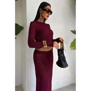 Ensemble crop top en crochet pour femme Macey 9882 - Product Image 6