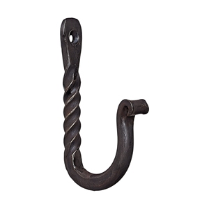 Handmade customized <b>double</b> black powder coated iron hooks for hallways for workshops for decor for hang heavy tools and <b>clothes</b> - Product Image 5