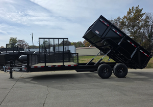 Remolque Utilitario Híbrido 7x20 con Laterales de 3 Pies, Ejes Dobles de 7000 LB, 14000 GVWR, Transportador de Equipo Pesado en Venta - Product Image 6