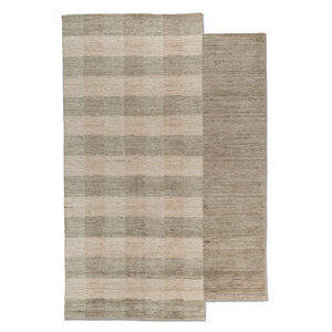 Alfombra de Lana Hecha a Mano Contour Green, Alfombra Rectangular Grande Contour Green Tejida a Mano para el Hogar, para Sala de Estar, Dormitorio, Pasillo - Modelo HWL-446 - Product Image 1