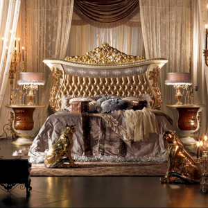 Juego de dormitorio Monza Glamorous, madera de caoba tallada a mano, diseño cómodo, moderno de mediados de siglo, agrega lujo, calidez, hoteles, villas, Java - Product Image 1