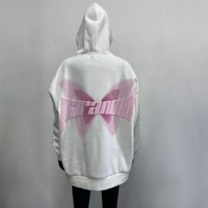 Belle couleur papillon sweats à capuche à la mode pour les femmes sweat à capuche surdimensionné femmes personnalisé papillon bouffée impression à capuche - Product Image 2