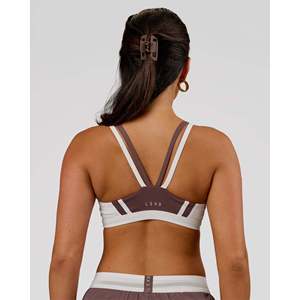 เสื้อชั้นในกีฬา Force Sports Bra-Cocoa Powder แบบมีซิปด้านหน้า เสริมฟองน้ำ ไซส์ใหญ่ น้ำหนักเบา สำหรับออกกำลังกาย เหมาะสำหรับเด็กผู้หญิง - Product Image 4