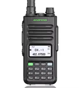 GM-15 프로 BAOFENG 워키토키 NOAA 기상 수신기 스캔 라디오 지원 USB-C 충전 충전식 장거리 양방향 라디오