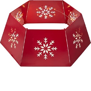 Collar de árbol de Navidad Artificial de Metal, decoración interior y exterior, ornamento de Navidad, novedad - Product Image 1