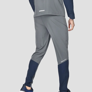 Chándal deportivo de bloque de Color de contraste personalizado de alta calidad, conjunto cortavientos ligero en blanco impermeable para hombres - Product Image 6
