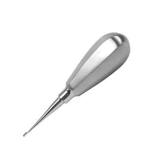 Elevador con alas de 4mm, mango rechoncho, herramienta de extracción Dental veterinaria Manual para cirugía Oral de animales pequeños, acero inoxidable - Product Image 1