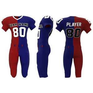 Camiseta de fútbol americano personalizada por sublimación para hombre, pantalones Acolchados transpirables, uniforme de fútbol americano de sarga - Product Image 6