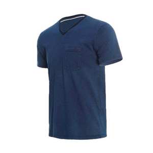 Camisetas de Cuello en V Ajustadas con Logotipo Personalizado a Precio Económico al por Mayor, Ropa para Hombre, Tallas Grandes con Bolsillos, Camisetas 100% Algodón - Product Image 1
