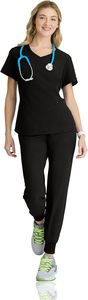 Pantalon de jogging en coton de haute qualité unisexe, ensembles d'uniformes médicaux personnalisés, vente en gros de combinaisons médicales pour médecins et infirmières - Product Image 4